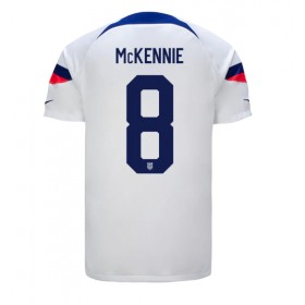 Förenta staterna Weston McKennie #8 Hemmakläder VM 2022 Kortärmad